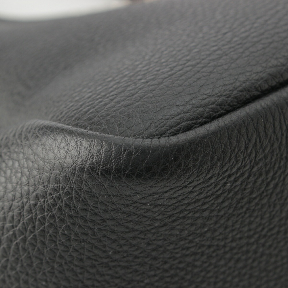 Prada Leather Black Tote Vitello Dino Bag Triangle Soft Logo - Picture 9 of 10